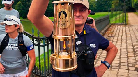 Passage de la flamme olympique